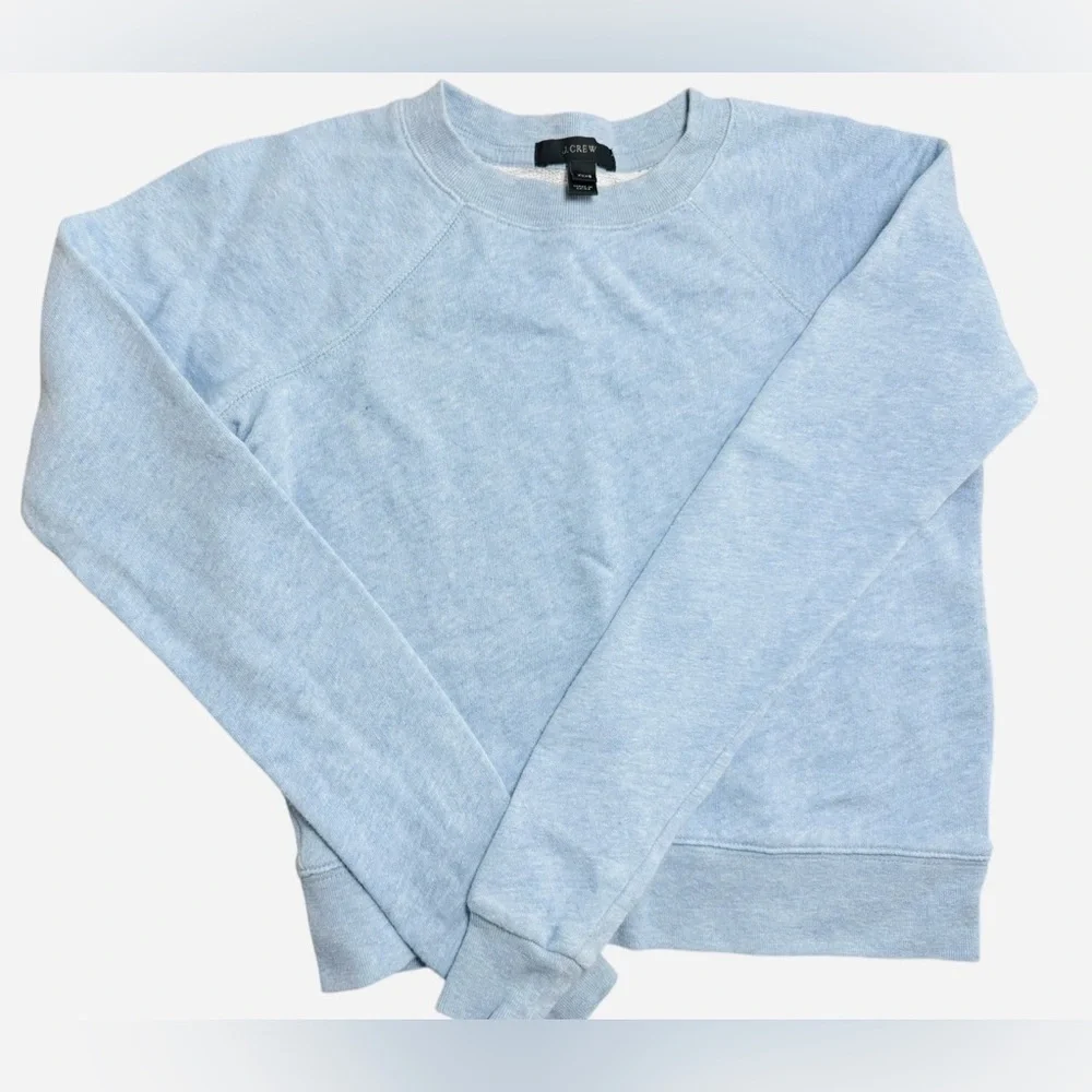 J.Crew XXXS Light Blue Crewneck Sweatshirt | 100% Cotton